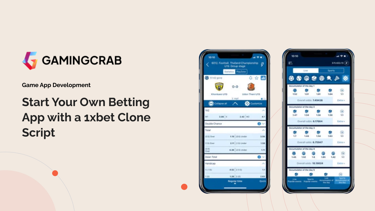 Start Your Betting App with 1xbet Clone Script | GamingCrab