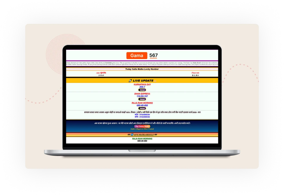 Gama567 Clone Web